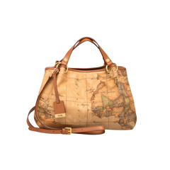 Alviero Martini - Hand Bag Gold Rings Natural