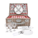 Picnic Basket Grey - 4 people