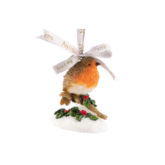 Aynsley Flat Cap Robin Hanging Ornament