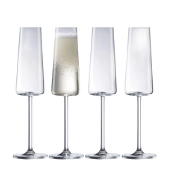 Galway Crystal Alto Champagne/Prosecco Set of 4