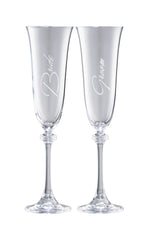 Galway Liberty Flute Pair Bride & Groom