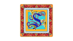 Baci Milano Ortigia Plate Emptier Letter S