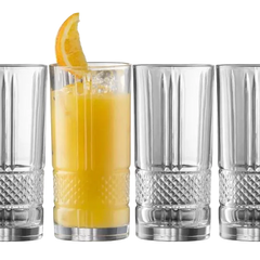 Galway Crystal Eyre Hi Ball Glasses Set of 4