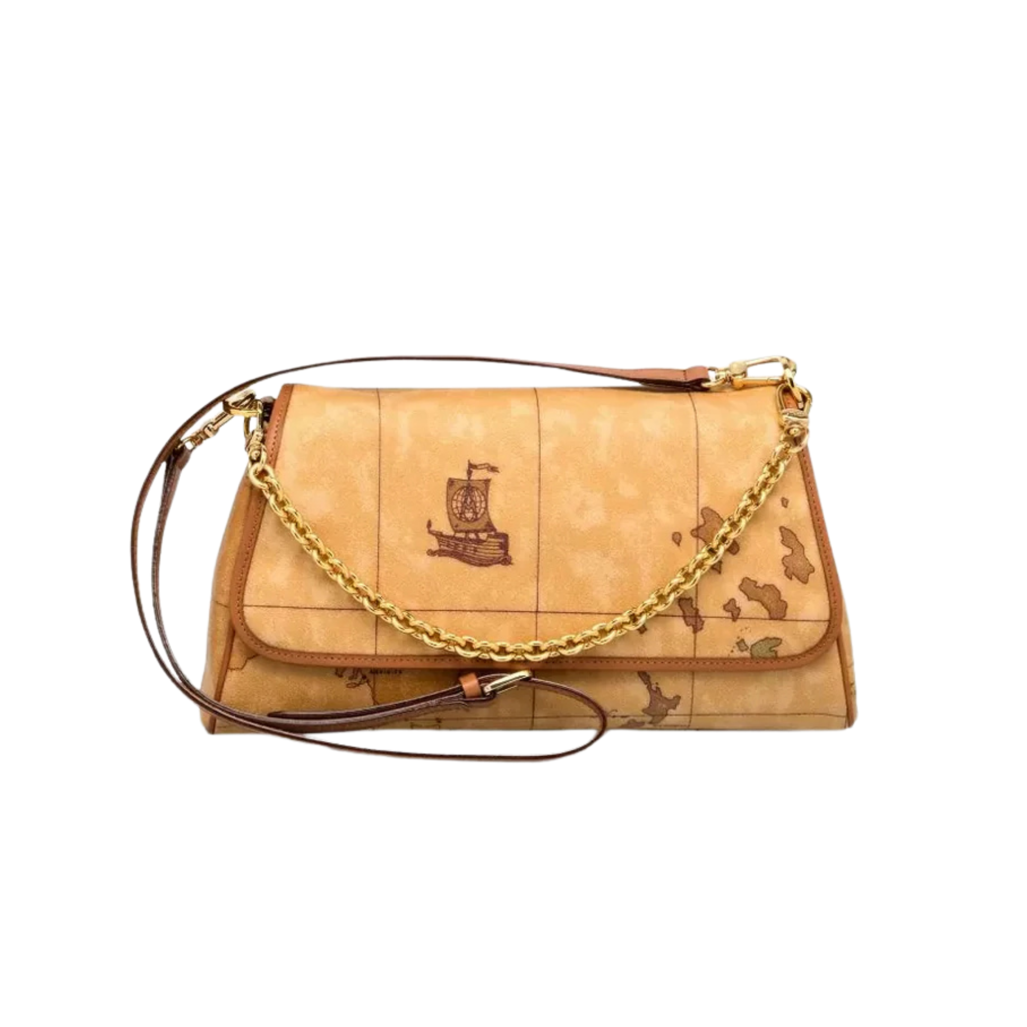 Alviero Martini - Shoulder Bag Natural with Chain