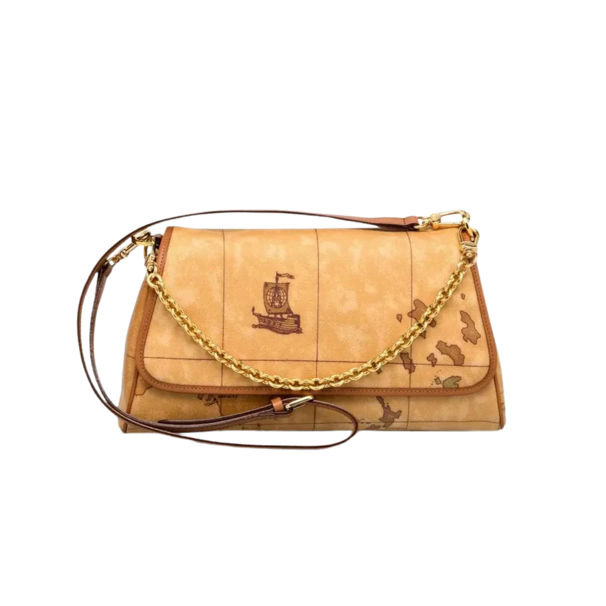 Alviero Martini - Shoulder Bag Natural with Chain