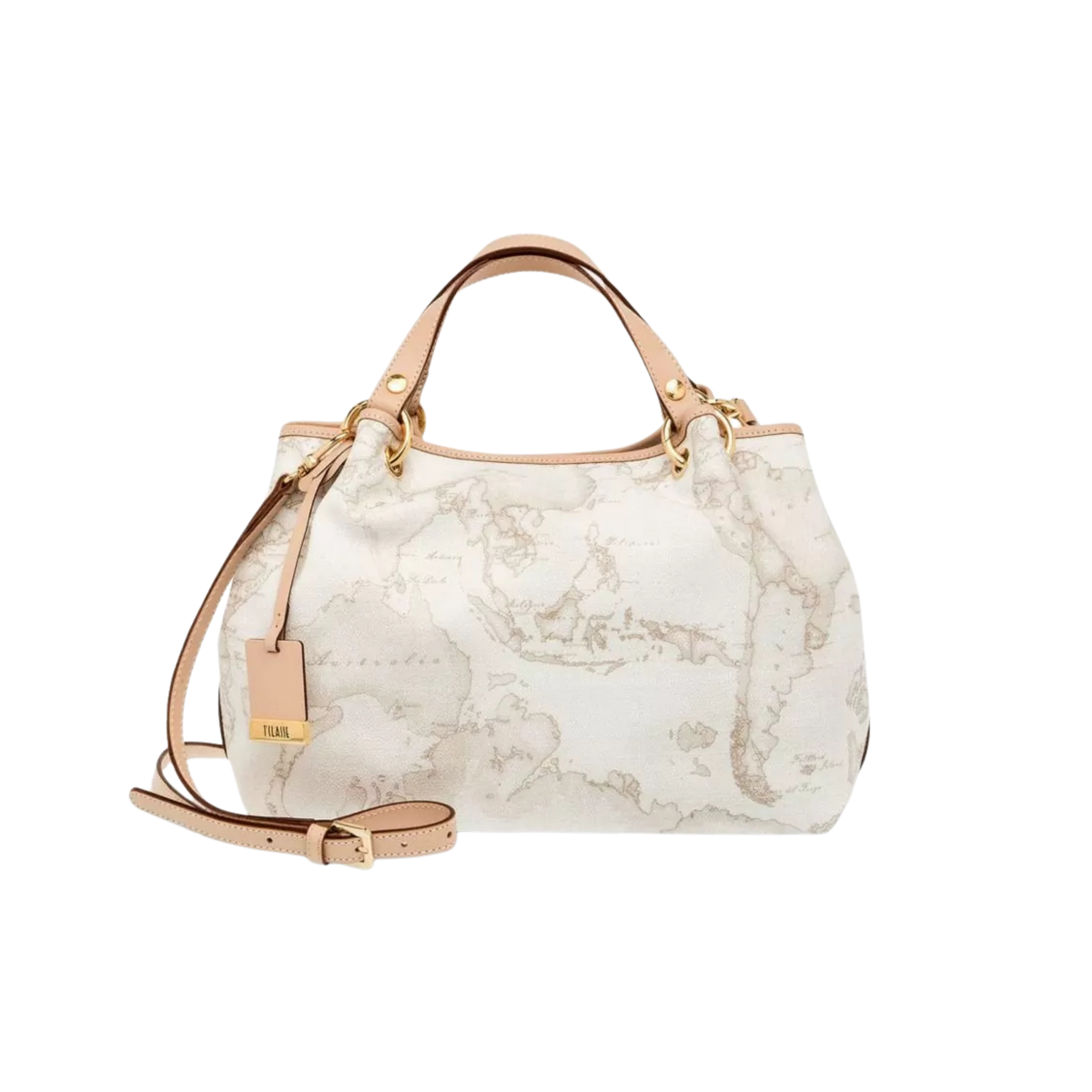 Alviero Martini - Hand Bag Gold Rings White