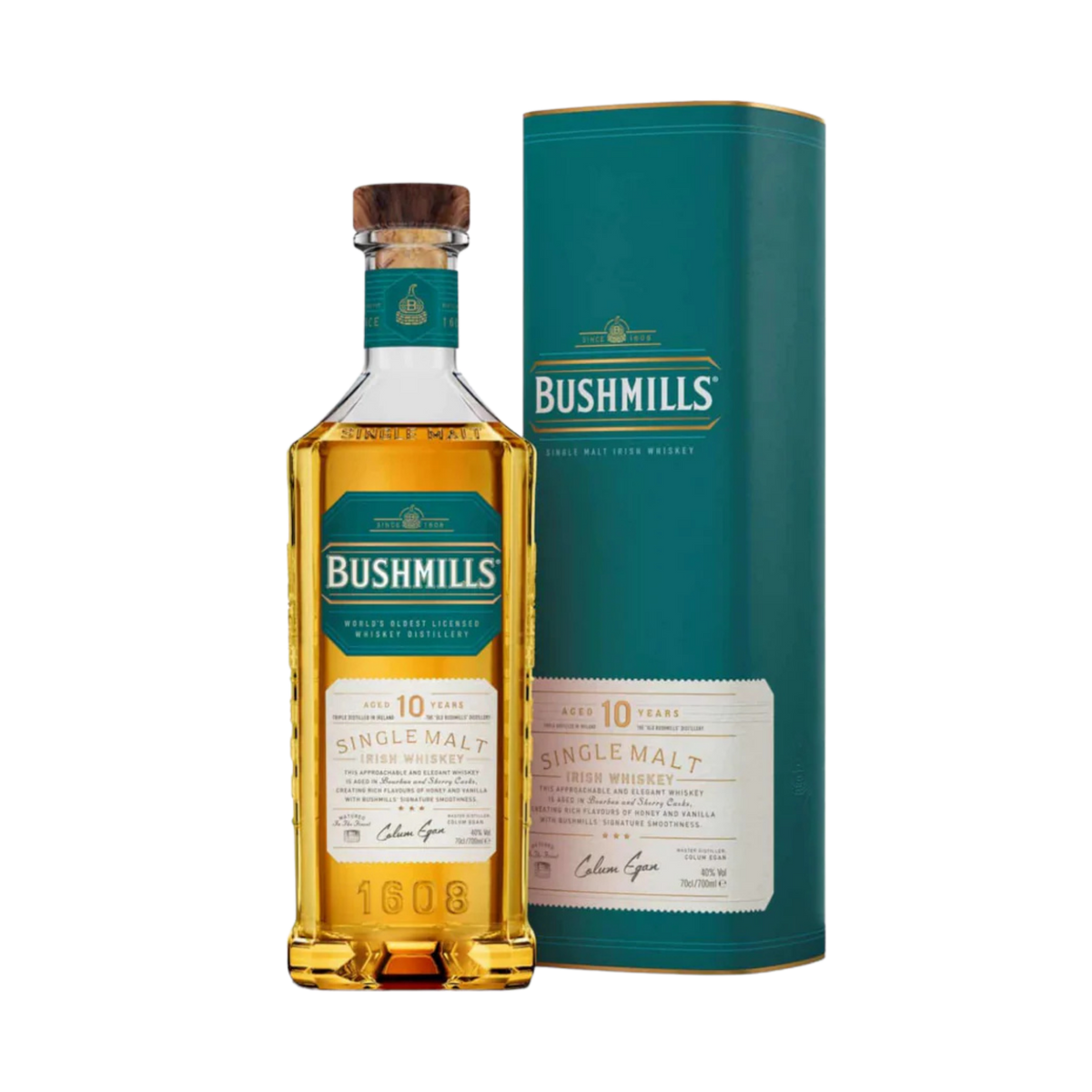 Bushmills Single Malt Whiskey 10 Year Old, 700ml