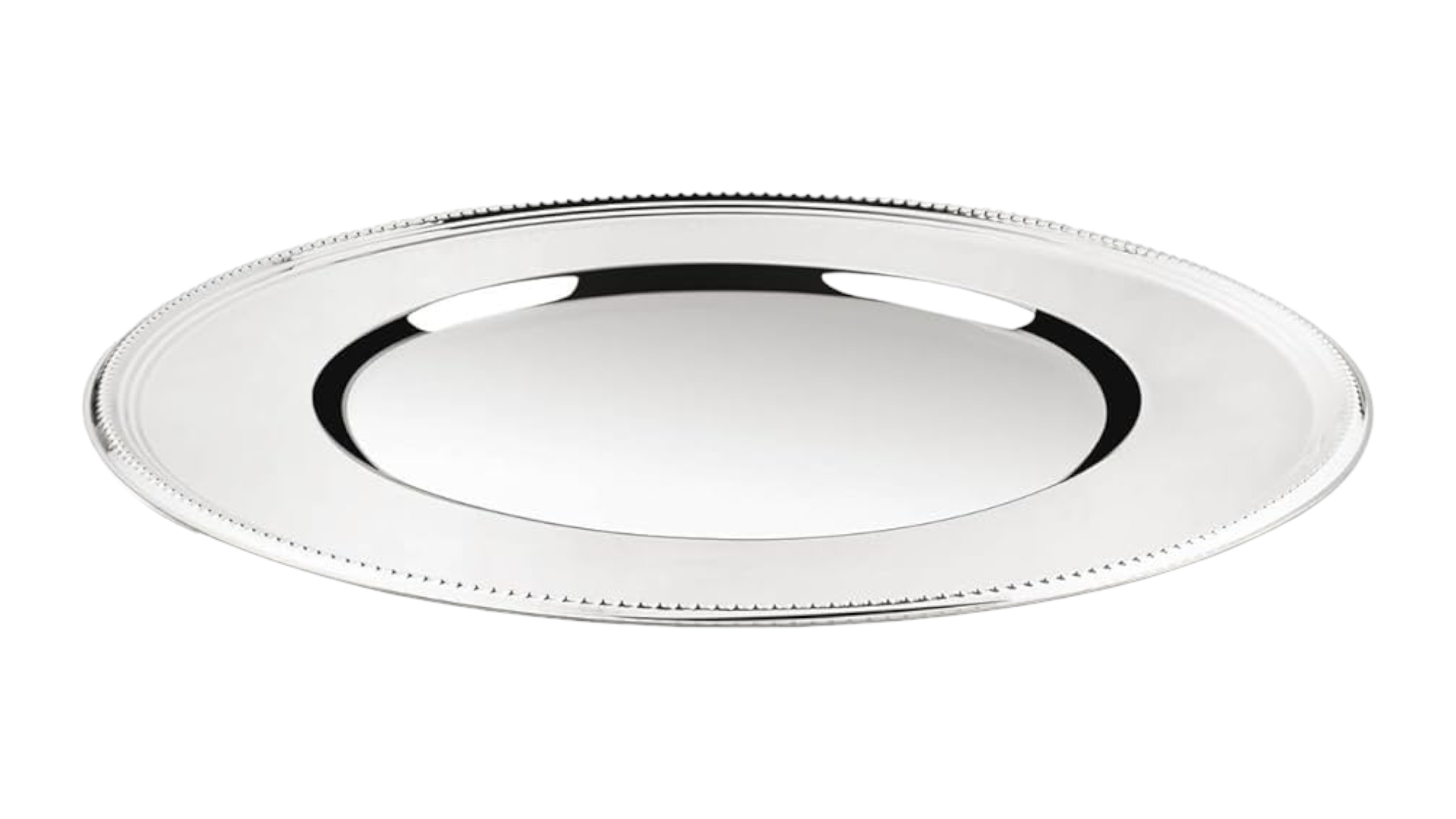 Charger Plate Pearl Silver Colour, 33cm