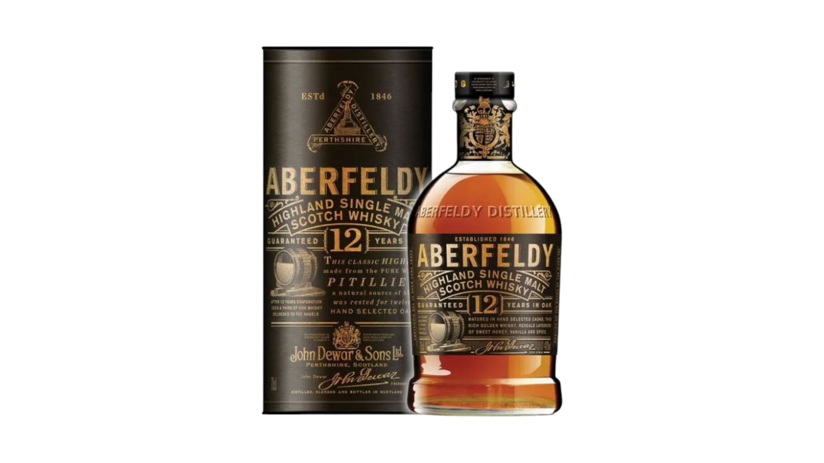 Aberfeldy Highland Single Malt Whisky 12 Year Old, 700ml