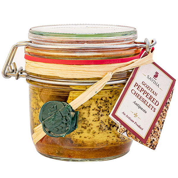 Savina Gozitan Peppered Cheeselets in Olive Oil