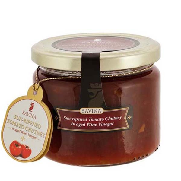 Savina Mediterranean Tomato Chutney in Aged Wine Vinegar