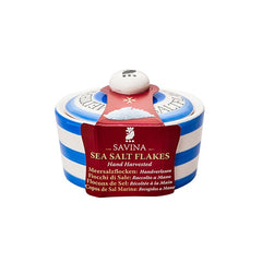 Savina Mediterranean Sea Salt Flakes Blue Pot
