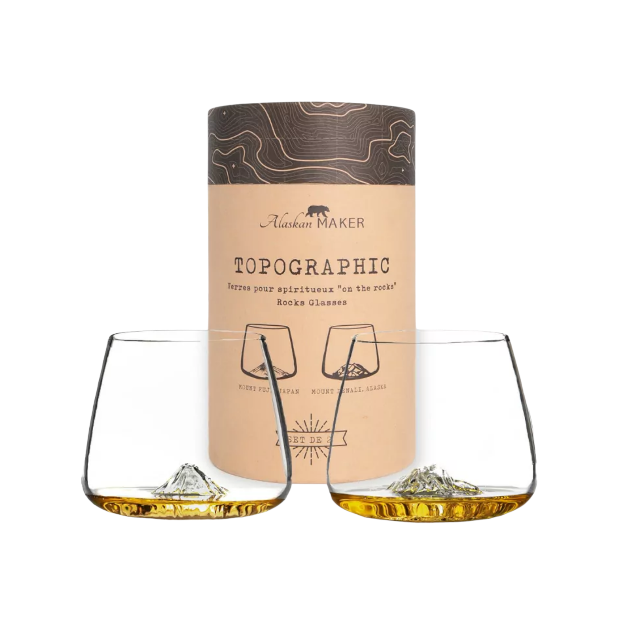 Alaskan Glasses Fuji & Denali (Set of 2)