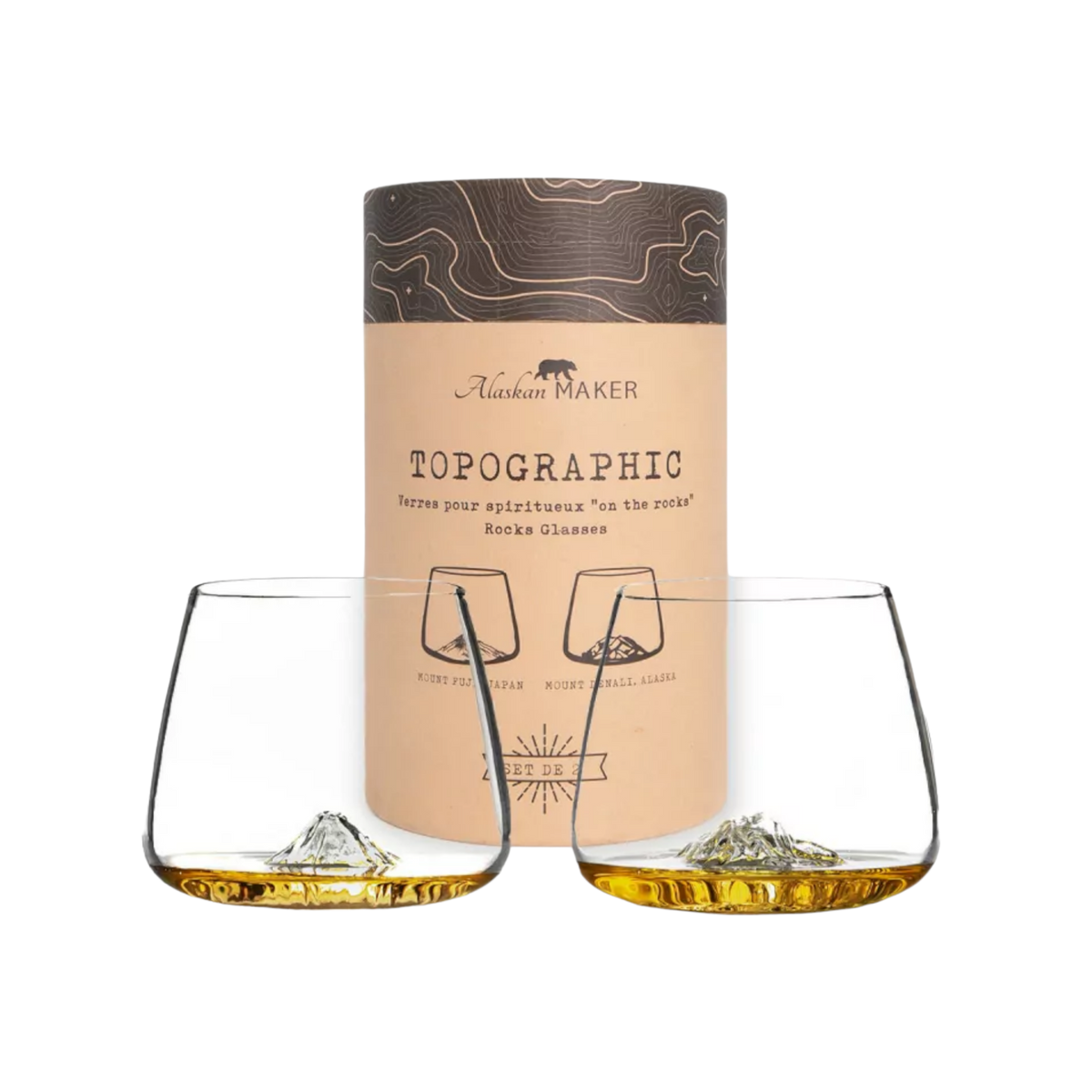 Alaskan Glasses Fuji & Denali (Set of 2)