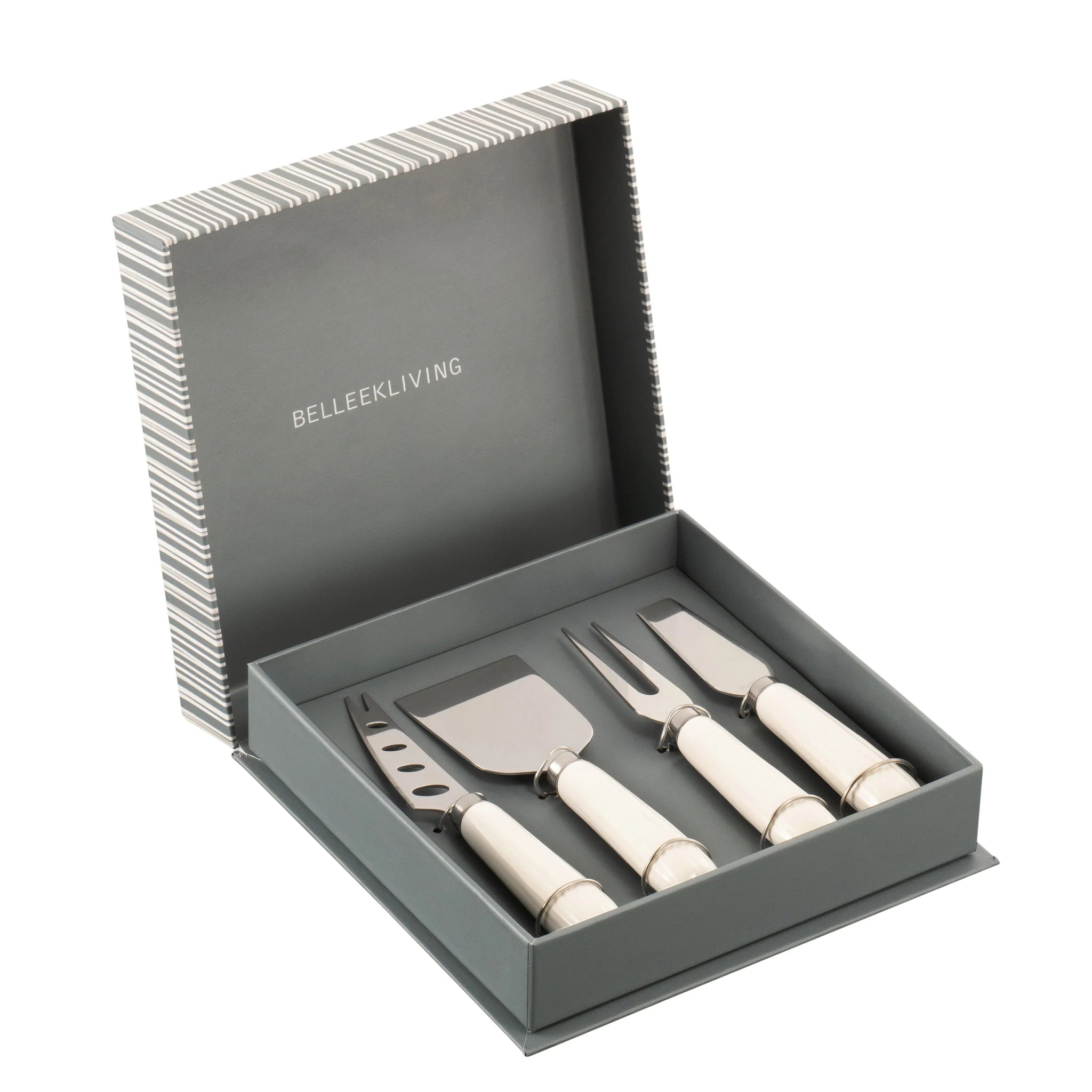 Belleek Erne Cheese Knife Set x4
