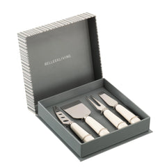 Belleek Erne Cheese Knife Set x4