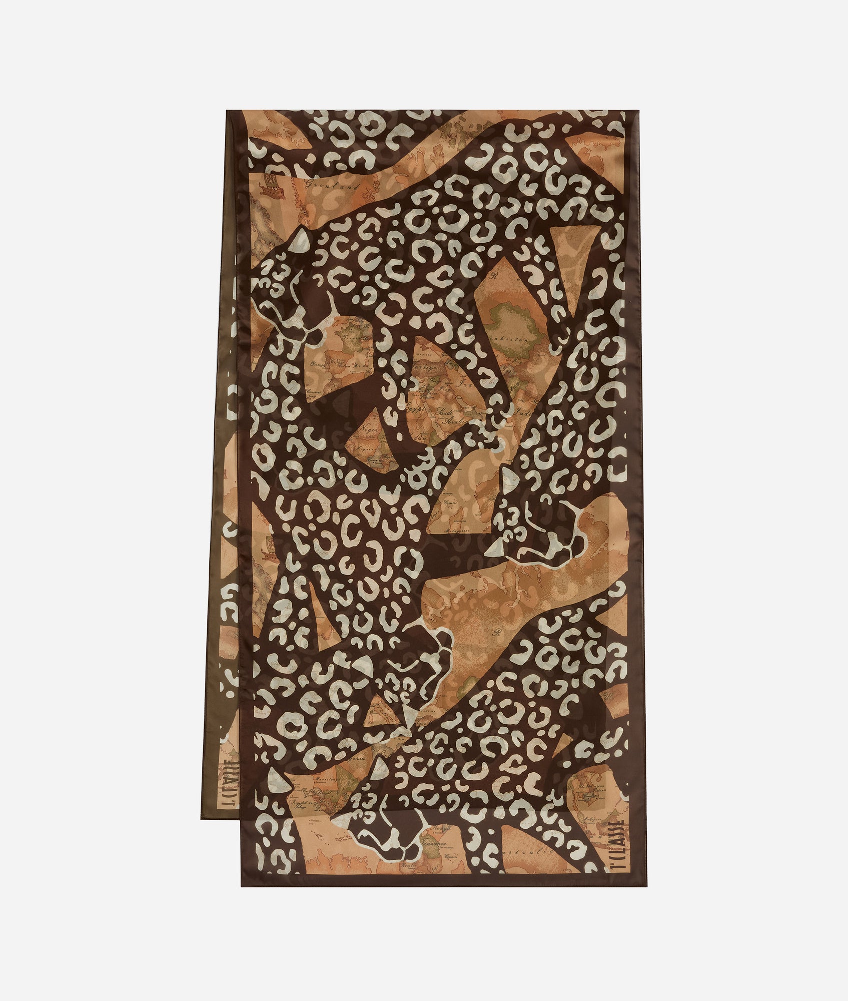 Alviero Martini - Scarf Animal Print Black 48x170