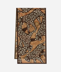 Alviero Martini - Scarf Animal Print Black 48x170