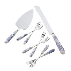 Aynsley Archive Blue Pastry Set