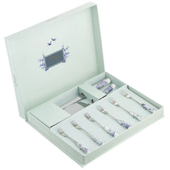 Aynsley Archive Blue Pastry Set
