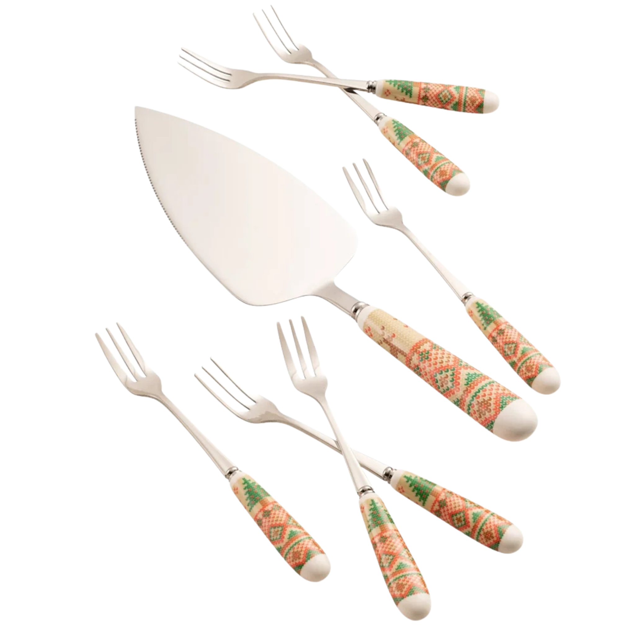 Aynsley Christmas Pastry Set (7 Pieces)