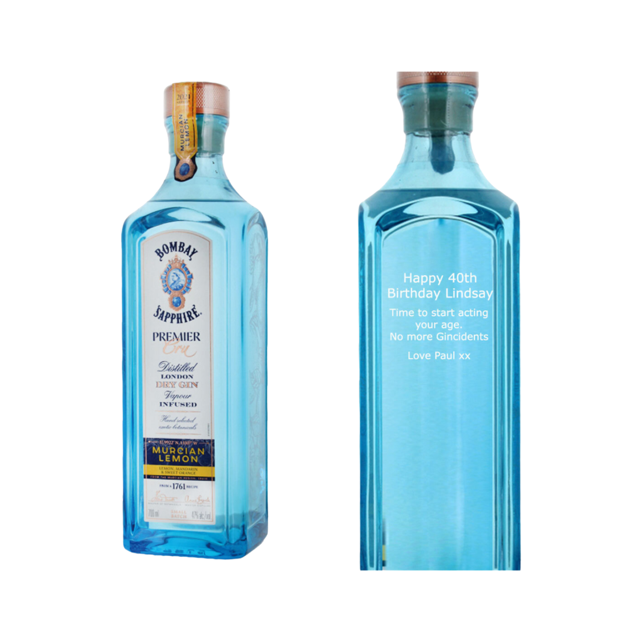 Bombay Sapphire 1ER Cru Murcian Lemon, 700ml