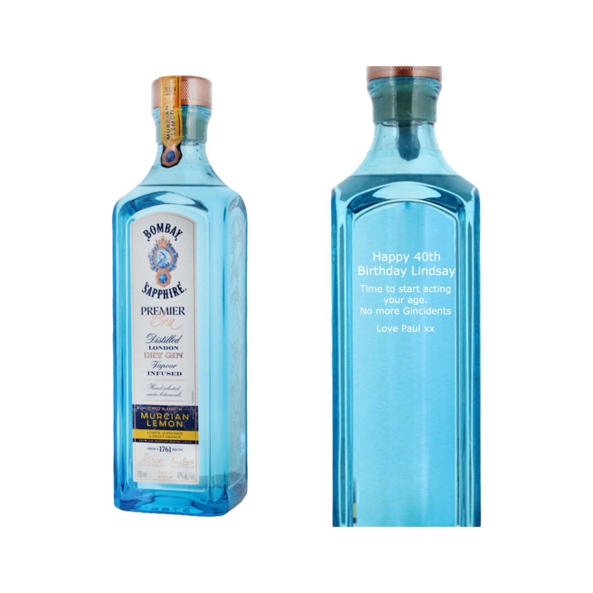 Bombay Sapphire 1ER Cru Murcian Lemon, 700ml