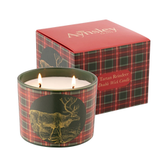 Aynsley Tartan Reindeer Candle