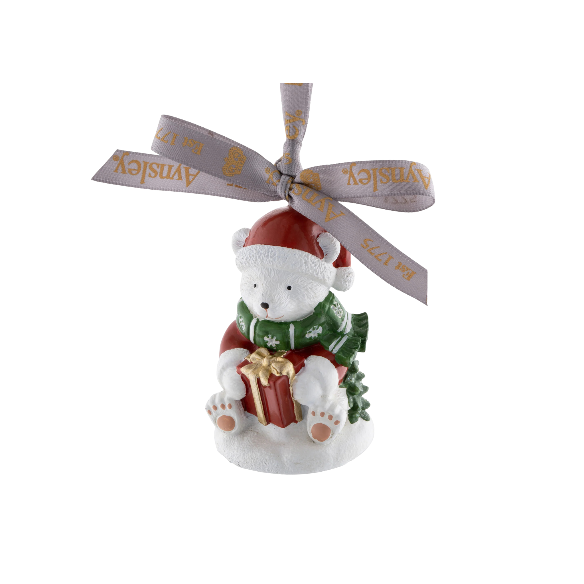 Aynsley Polar Bear & Gift Hanging Ornament