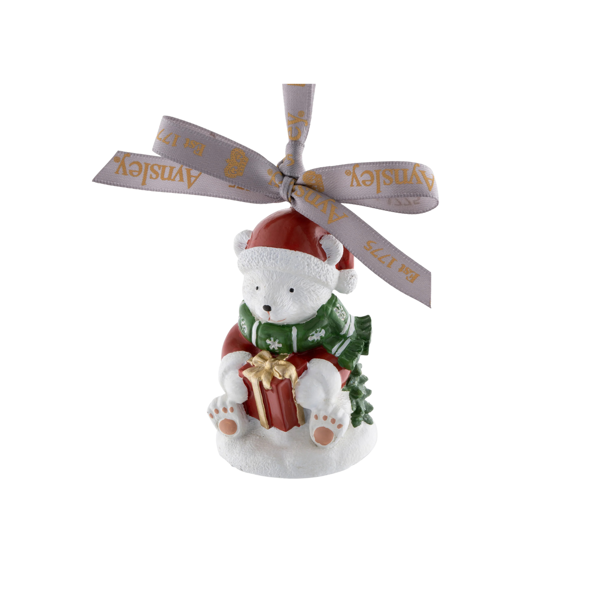 Aynsley Polar Bear & Gift Hanging Ornament