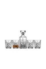 Galway Crystal Inisheer Decanter Set -Decanter & 4 D.O.F