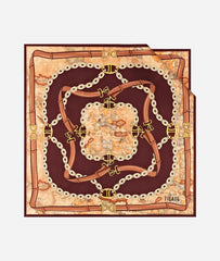 Alviero Martini - Scarf Foulard Dark Red 75x75