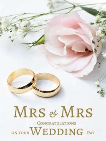 Mrs & Mrs Wedding Card