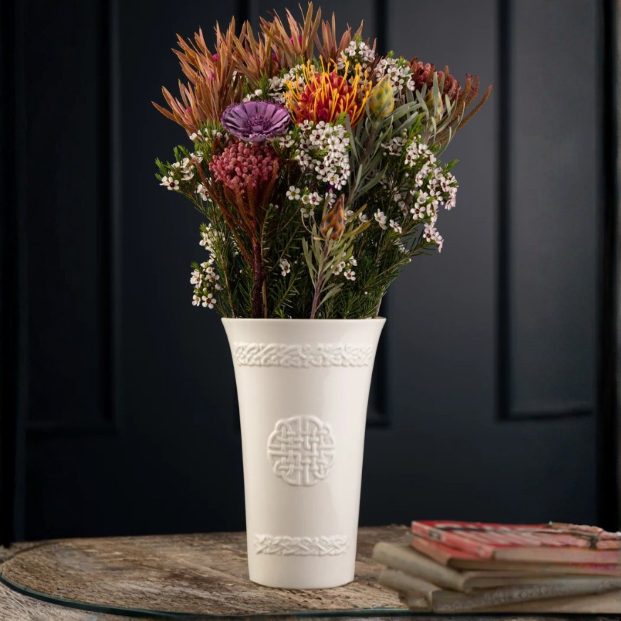 Belleek Dara Celtic Knot Vase