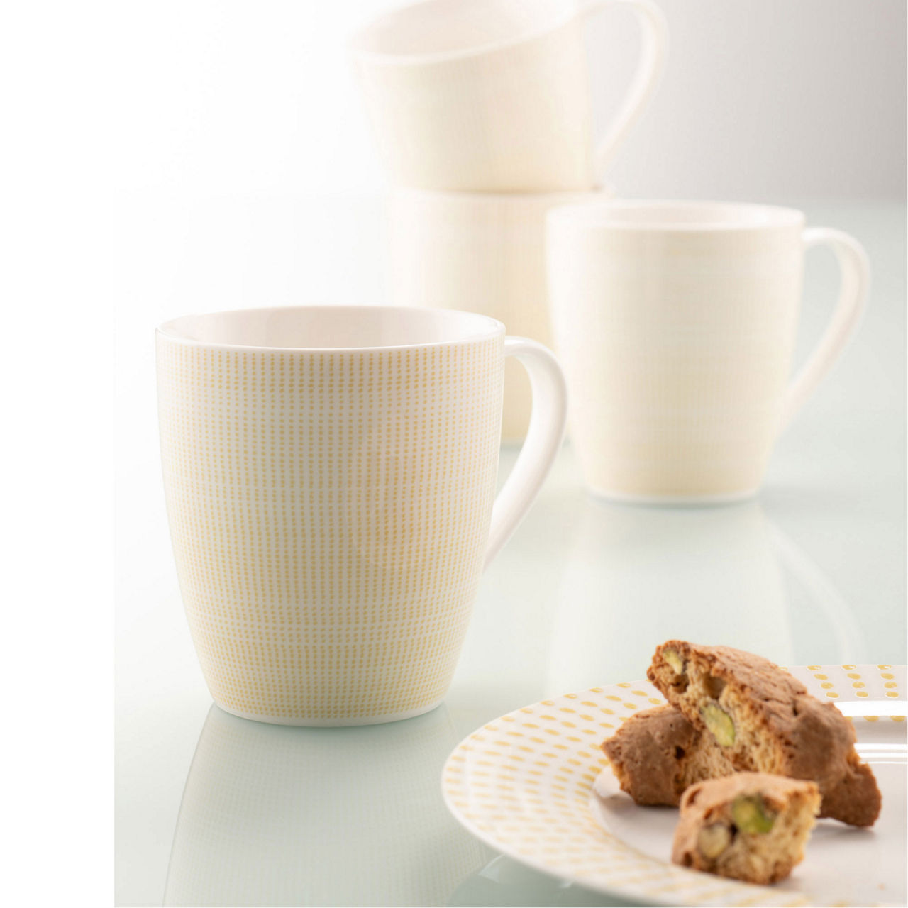 Aynsley Spots & Dots Mustard (Set of 4)