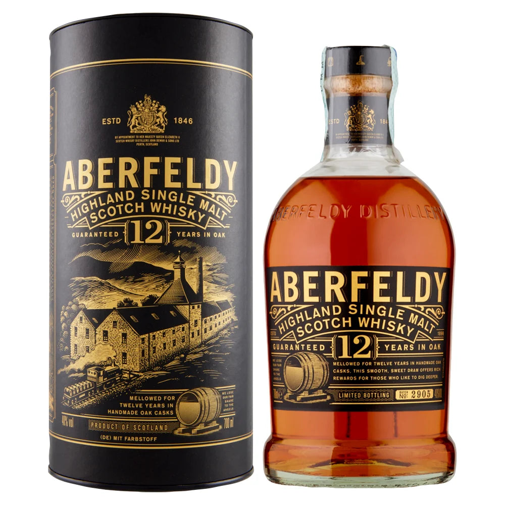 Aberfeldy Highland Single Malt Whisky 12 Year Old, 700ml