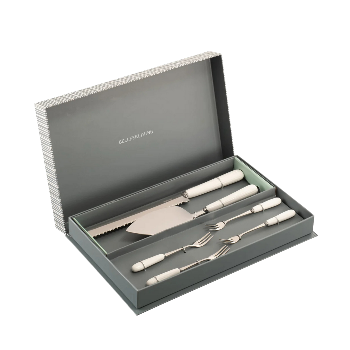 Belleek Erne Pastry Set
