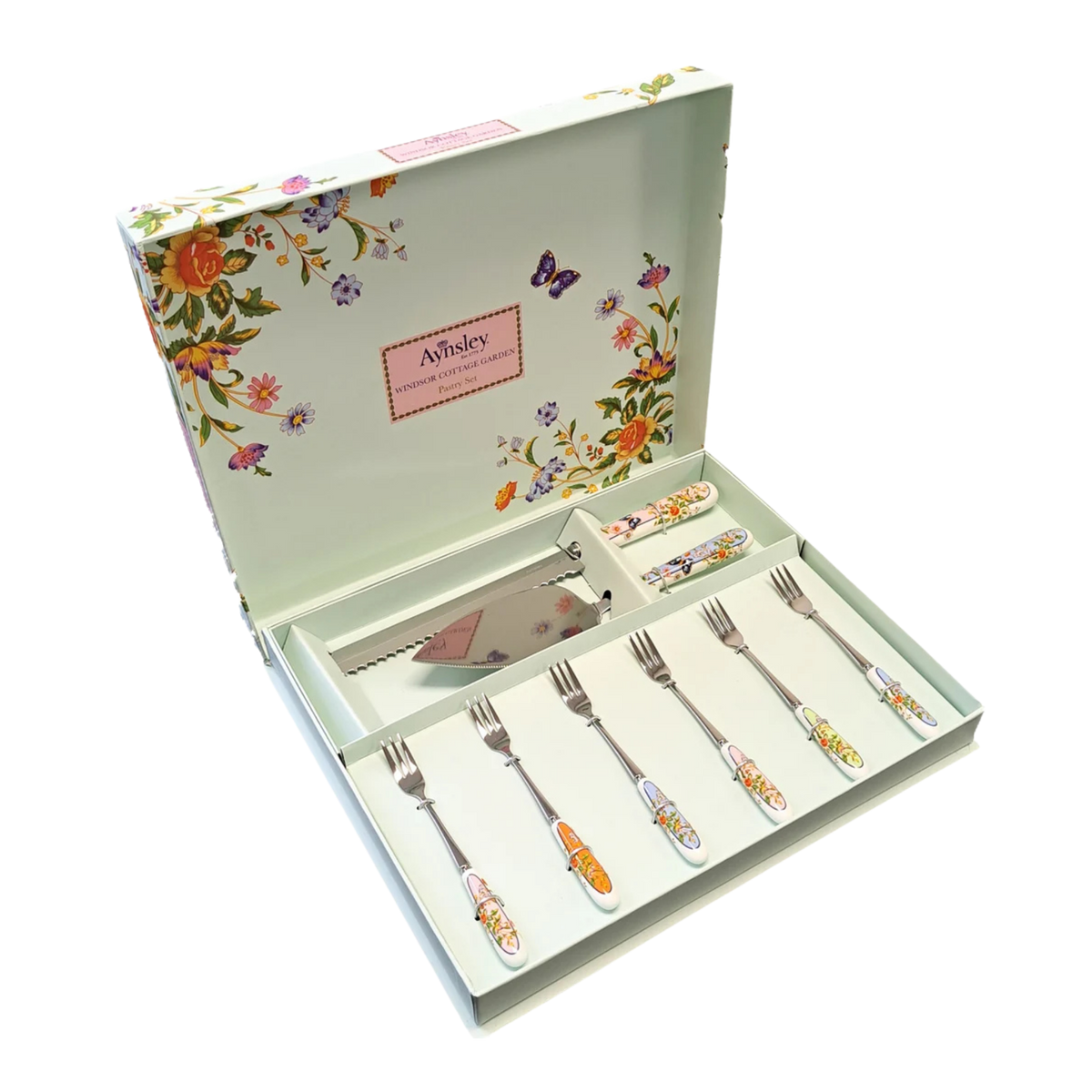 Aynsley Cottage Garden Pastry Set