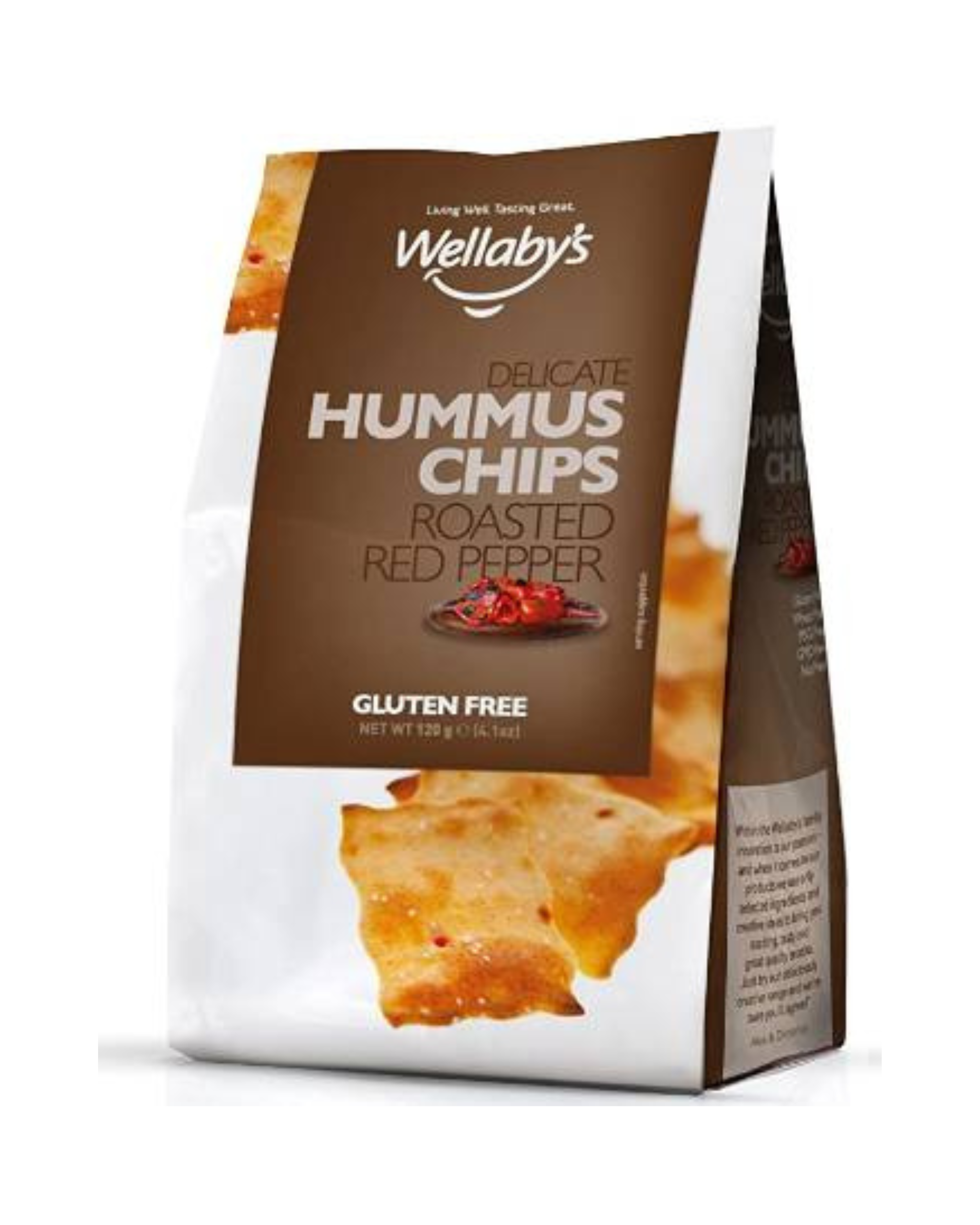 Wellaby's Hummus Chips Red Pepper 120g