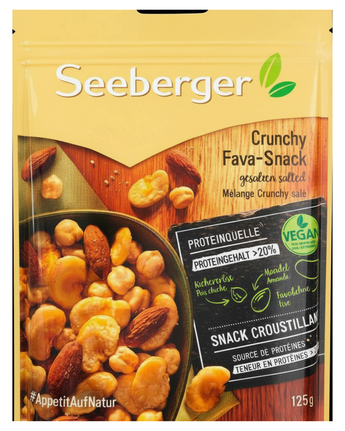 Seeberger Crunchy Fava Snack 125G