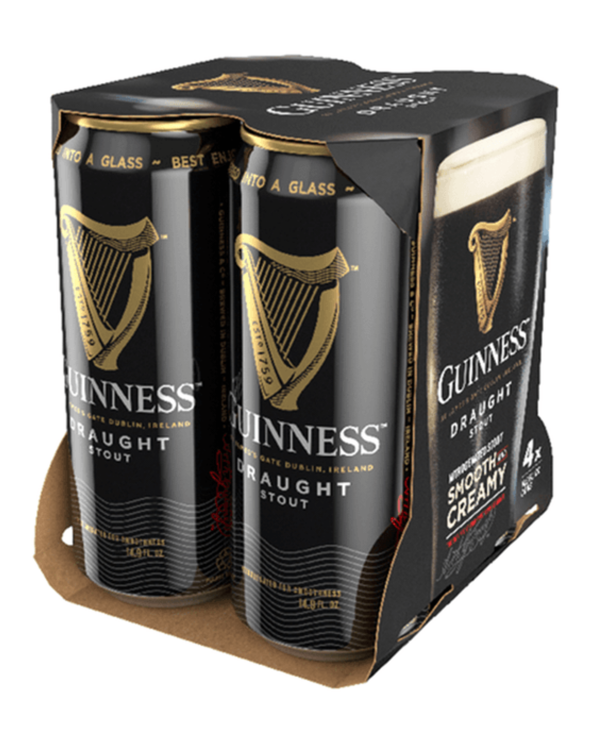 Guinness Draught Can 440ml - Pack of 4