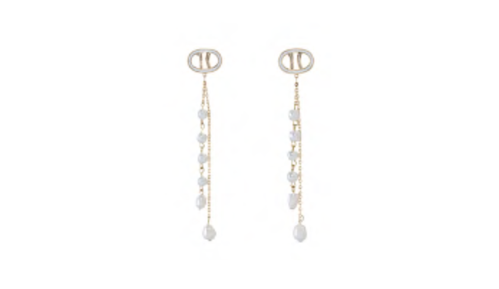 Alviero Martini Pearl Drop Earrings