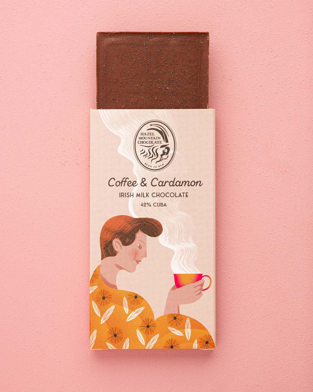 Hazel Mountain 42% Milk Choc with Coffee Cardamon 70g