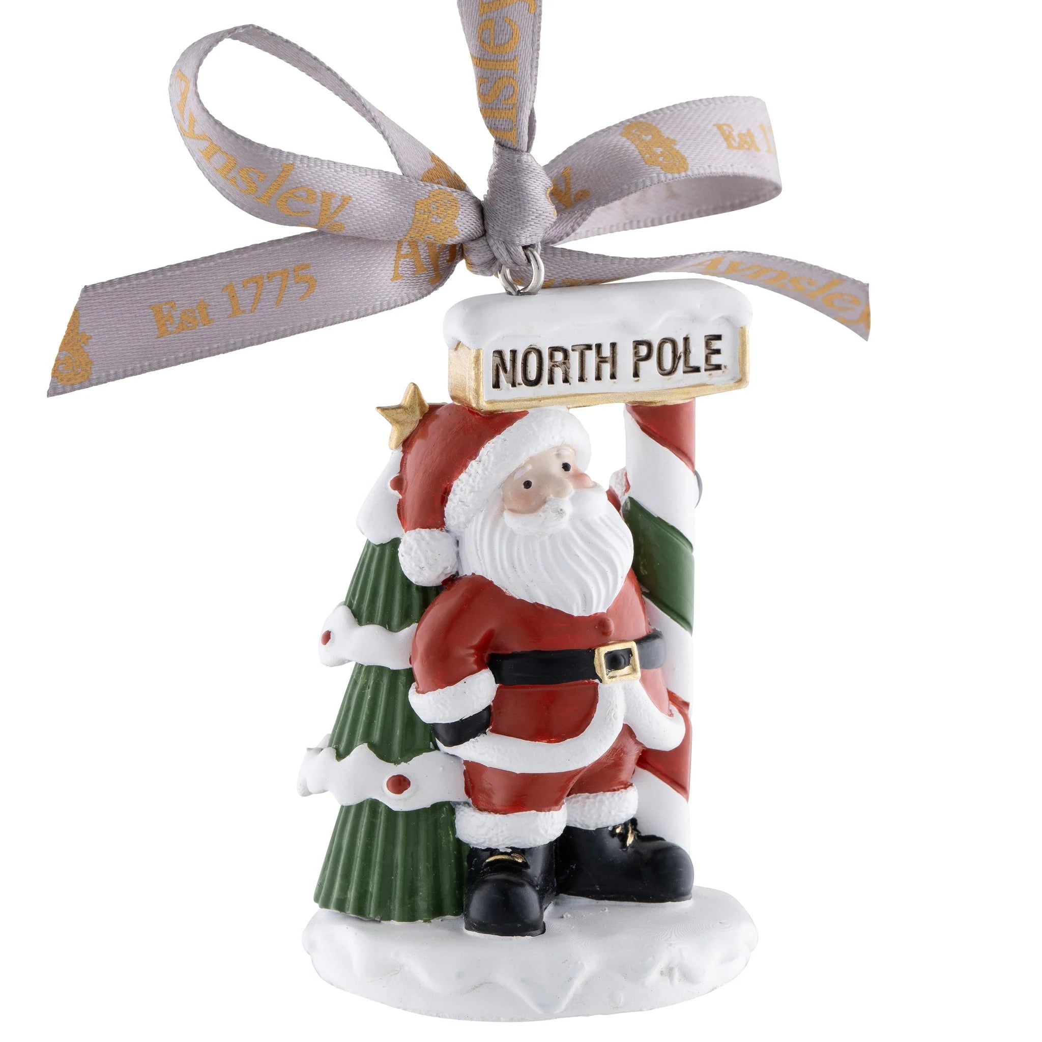 Aynsley Santa at North Pole Hanging Ornament