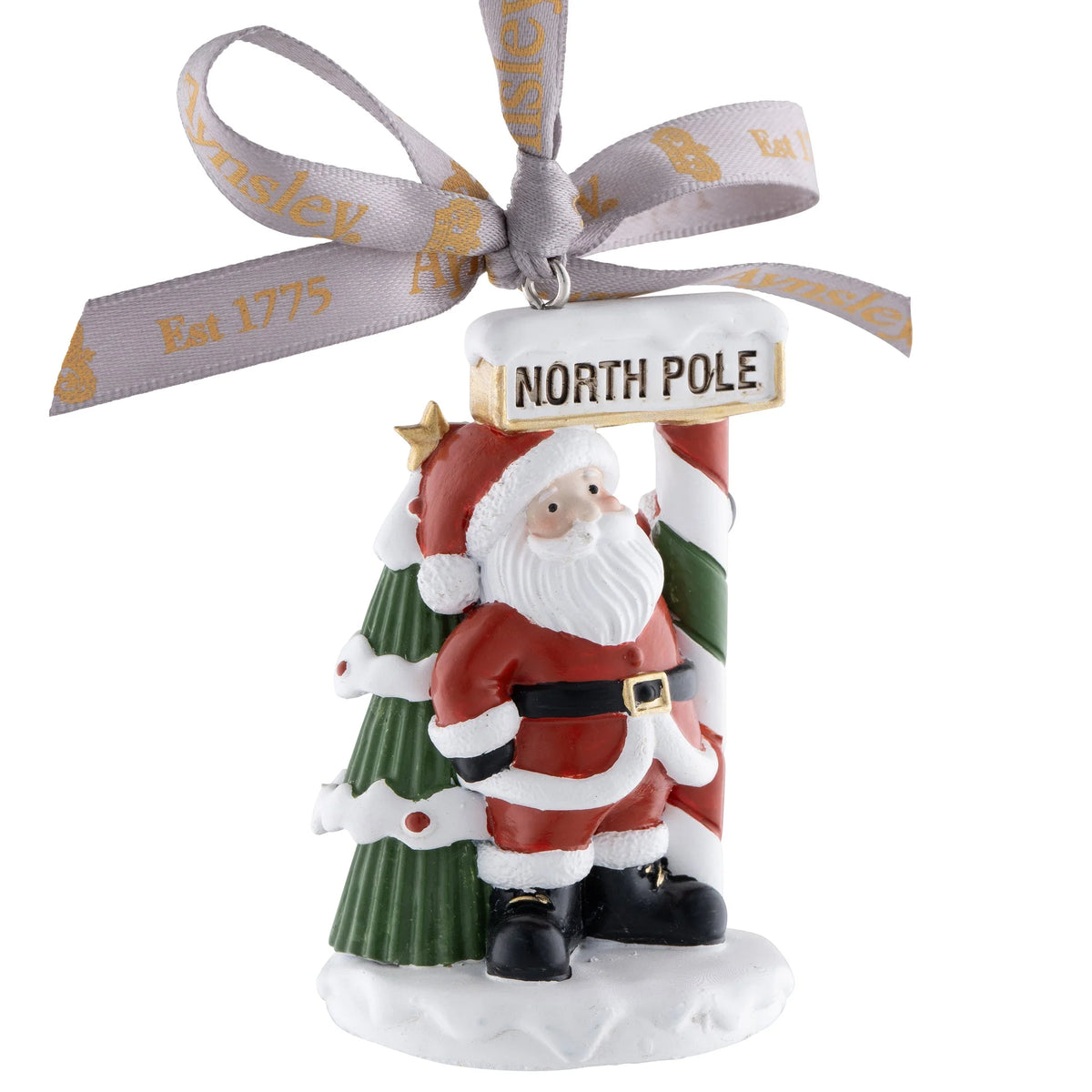 Aynsley Santa at North Pole Hanging Ornament