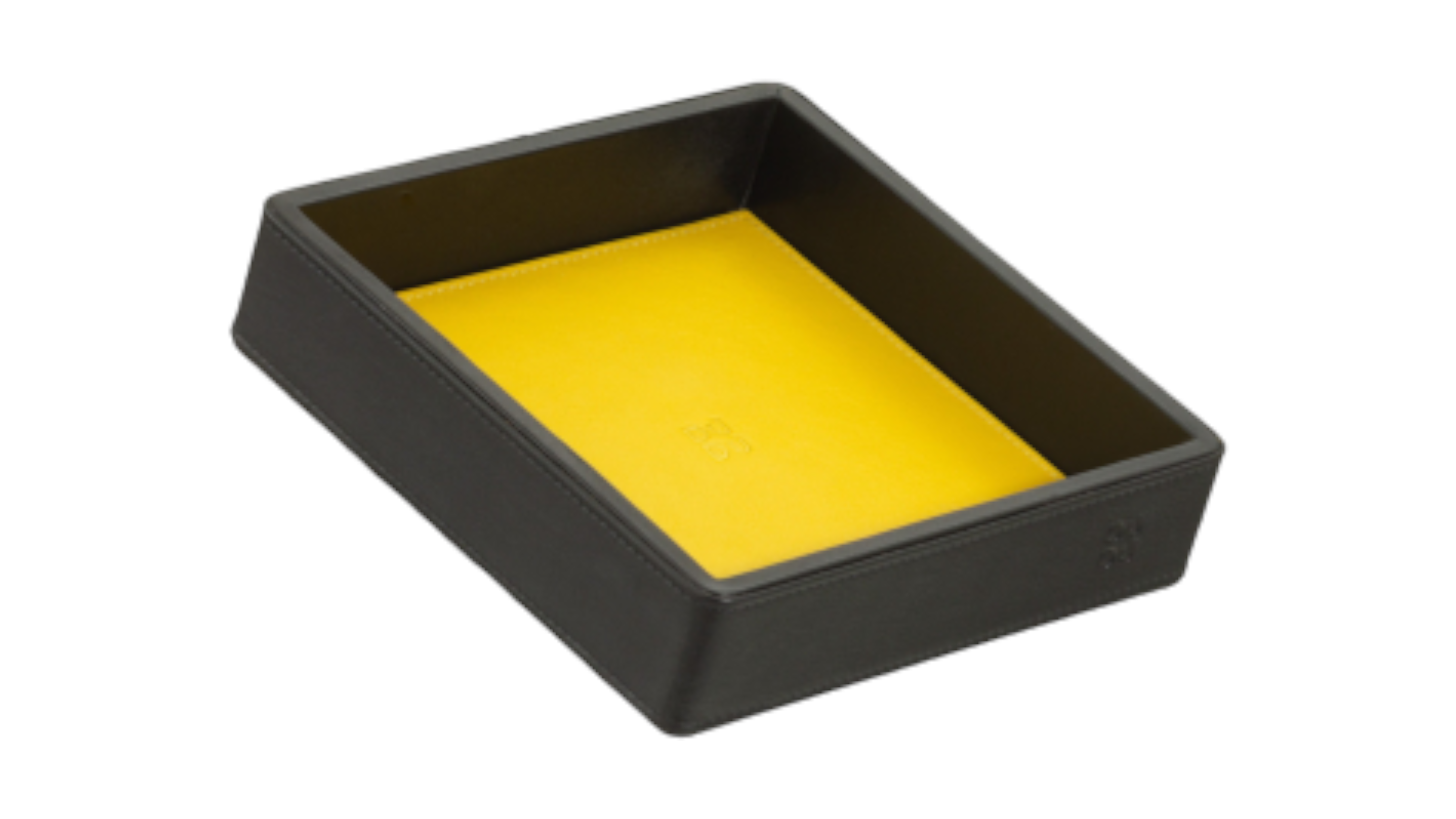 Dudu Leather Mini Valet Tray, Black