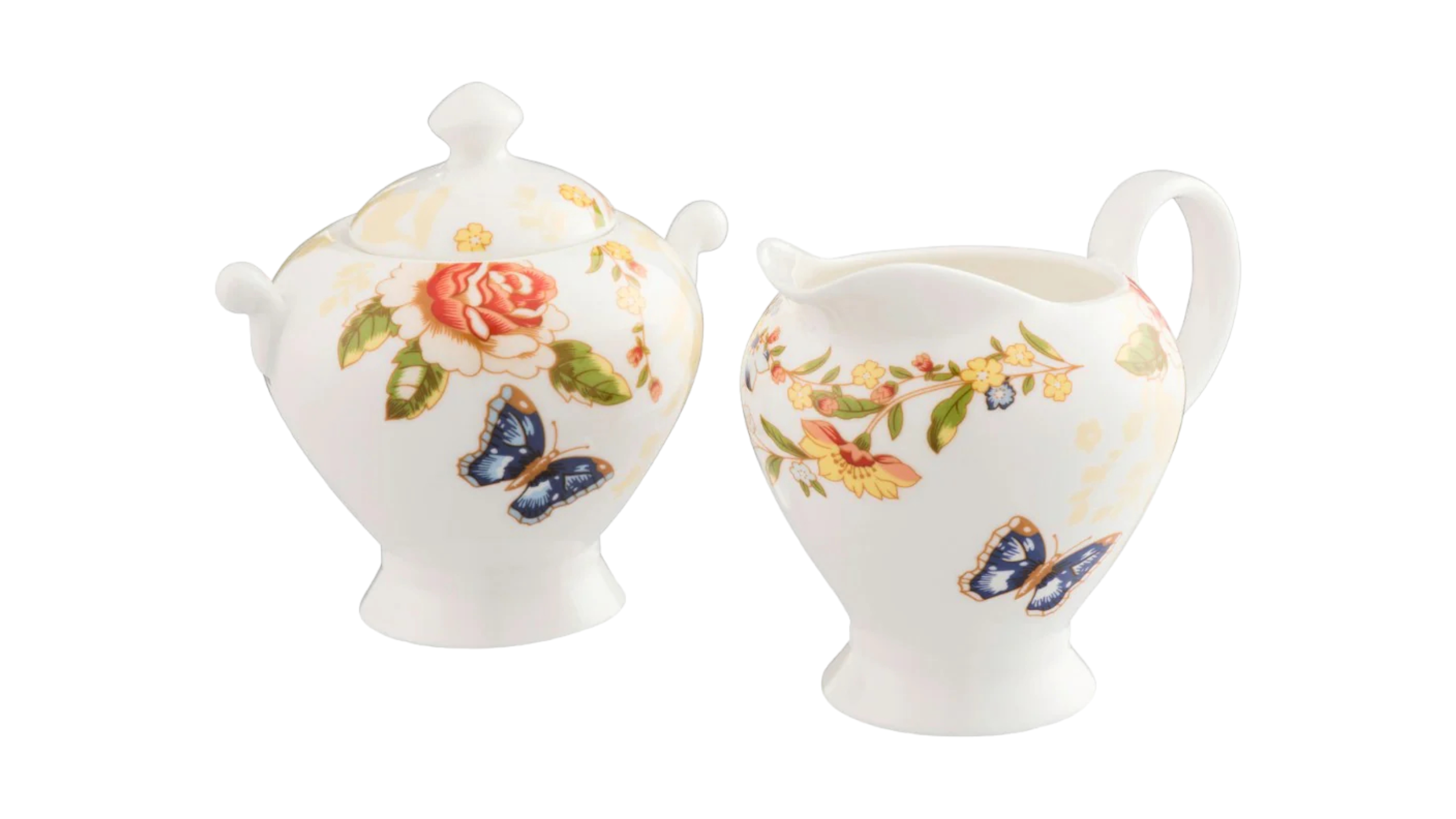 Aynsley Cottage Garden Cream & Sugar Set