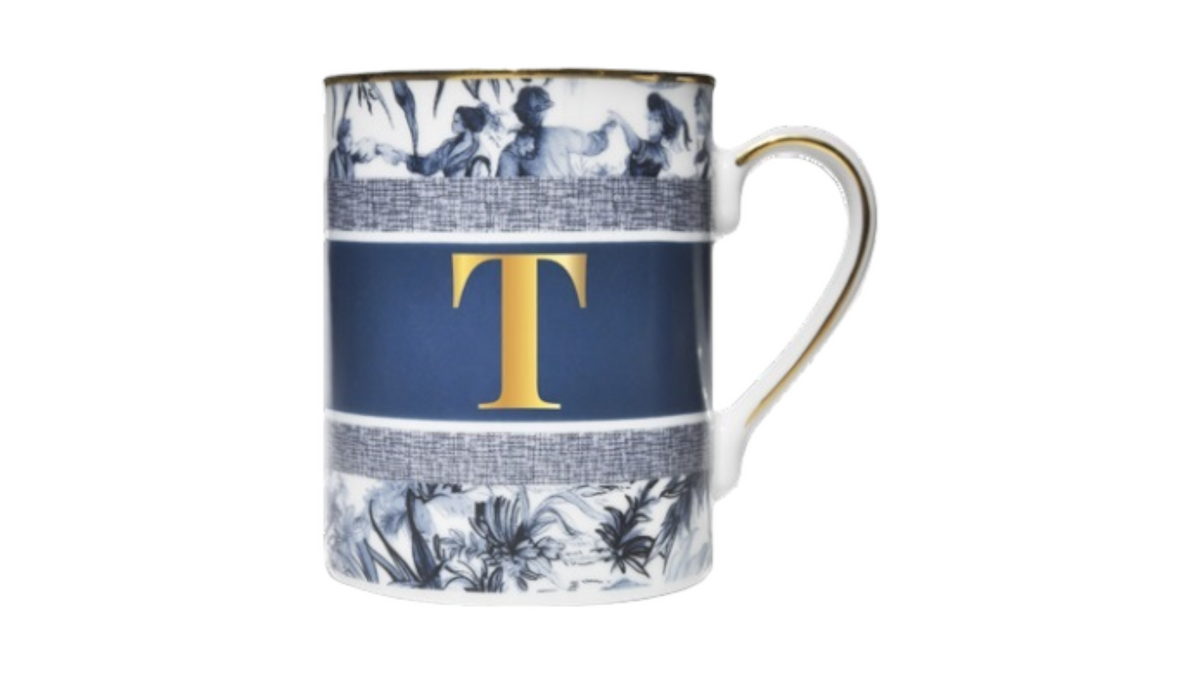 Baci Milano Infinity Mug With Letter T