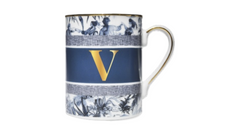 Baci Milano Infinity Mug With Letter V