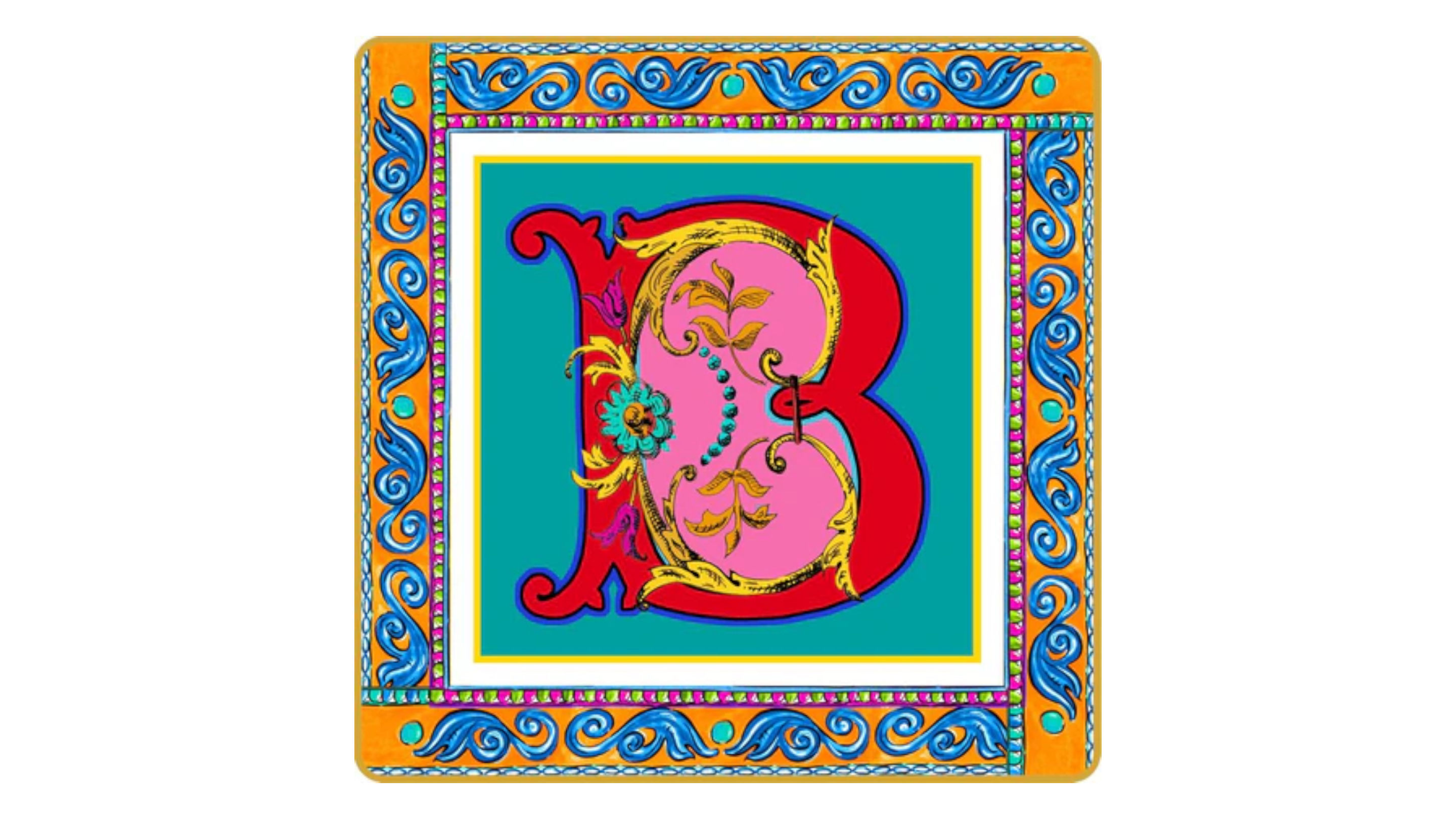 Baci Milano Ortigia Plate Emptier Letter B